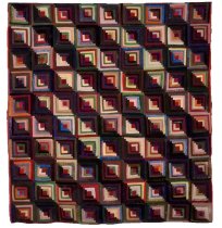Log Cabin Quilt Photoshopped