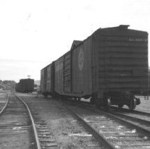 Box cars on S.P. track @ W.C.