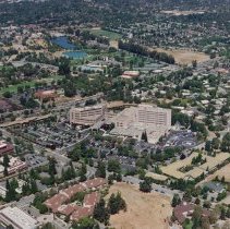 Aerial, Walnut Creek, WC Buildings, John Muir Hospital, Heather Farm, Street View, Ygnacio Valley Road