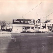 Street Views, Main Street, WC Buildings, Businesses, Transportation, David's House of Unfinished Furniture, Eckley, Optometrist, Barney Gilbert Realtor, Russ' Barber Shop