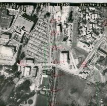 Aerial, Street Views, WC Landscapes, Buildings, Businesses, Broadway Plaza, Trains