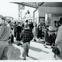 Street Views, WC Buildings, Businesses, Transportation, Main St., Ygnacio Ave., Civic Dr., El Rey Theatre, Lester Lawrence Chrysler-Plymouth, Chevron Gas Station