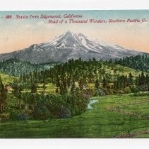 Mount Shasta from Edgewood, California, Postcard