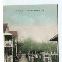 El Verano Villa, El Verano, California, Postcard
