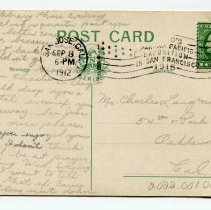 McKinley Statue, San Jose, California, Postcard