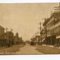 Main Street, Salinas, California, Postcard