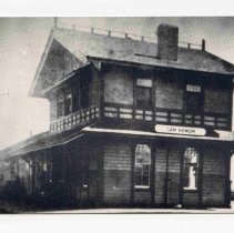 San Ramon Railroad Depot, circa 1900, Postcard