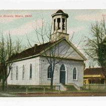 Methodist Church in Dixon, California, Postcard