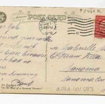 Ferry Building and Bay, San Francisco, Postcard