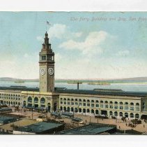 Ferry Building and Bay, San Francisco, Postcard