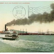 S.P. Co. Ferry Boat, San Francisco, California, Postcard