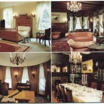 Interior of Dunsmuir House and Gardens, Oakland, California, Postcard