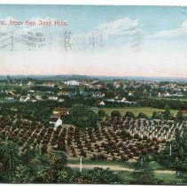 Pomona, California from the San Jose Hills, Postcard