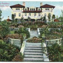 E.C. Sterling Residence, Redlands, California, Postcard
