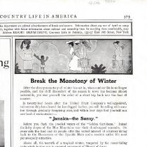 "Jamaica the Sunny"- Magazine Advertisement