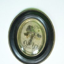 Victorian Mourning Hair Art Frame