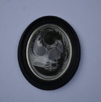 Victorian Mourning Hair Art  Frame