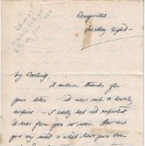 A letter to My Darling from Kenneth