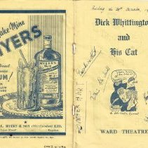 Programme for the Play, Dick Whittington and His Cat
