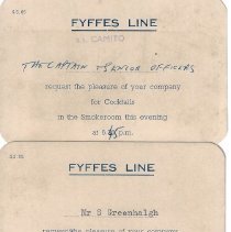 Fyffes Line Invitation Cards