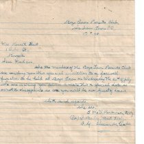 Invitation Letter to Mrs. Gwenllian Hart for a Farewell Function