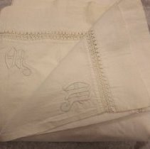 Monogrammed sheet
