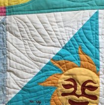 Cruise Quilt- detail of Helen Kelley's block