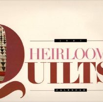 American Heirloom Quilts 1987 Calendar