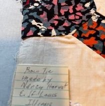 Bow Tie Orange On Black B