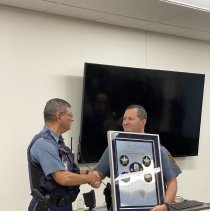 Retirement party for Sgt Cris Cuevas