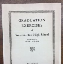Western Hills High School 1942 Graduation program