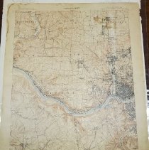 Foam Board Topographical Map