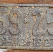 1927 License Plate