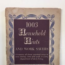 1003 Household Hints and Work Savers-book