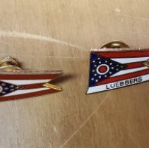 Ohio state flag lapel pins