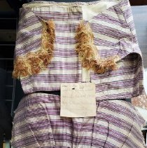 Bodice and jacket of wedding dress worn by Medora Shaw Mayhew Oct 31 1858