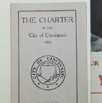 BOOKLET-Charter of City of Cincinnati, 1933