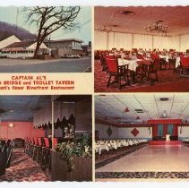 Trolley Tavern and Captain Al's postcard