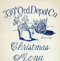 Christmas Dinner Menu 339th Ordnance Depot Co.