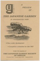 Pamphlet for The Portland Japanese Garden