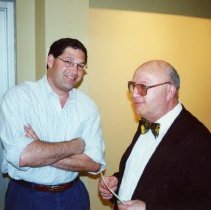 alan Brown and Michael Liss at Federation building dedication