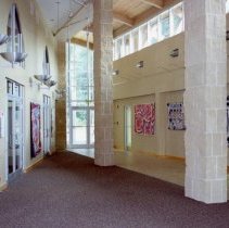 Federation building with quilt show