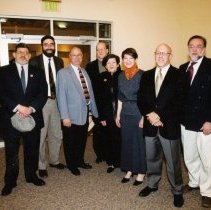 Community members standing inside Federation