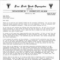 Letter regarding convention evaluation