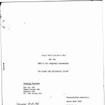 South Bend Indiana's Bid for the 1967 KIO Regional Convention