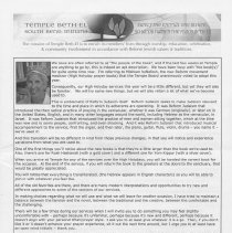 Temple Beth-El Bulletin September 2017