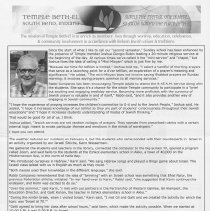 Temple Beth-El Bulletin March 2018