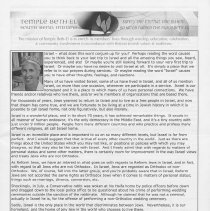 Temple Beth-El Bulletin September 2018