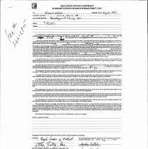 Exclusive Listing Contract