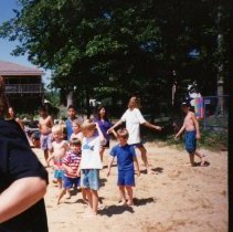 Children playing on the beach